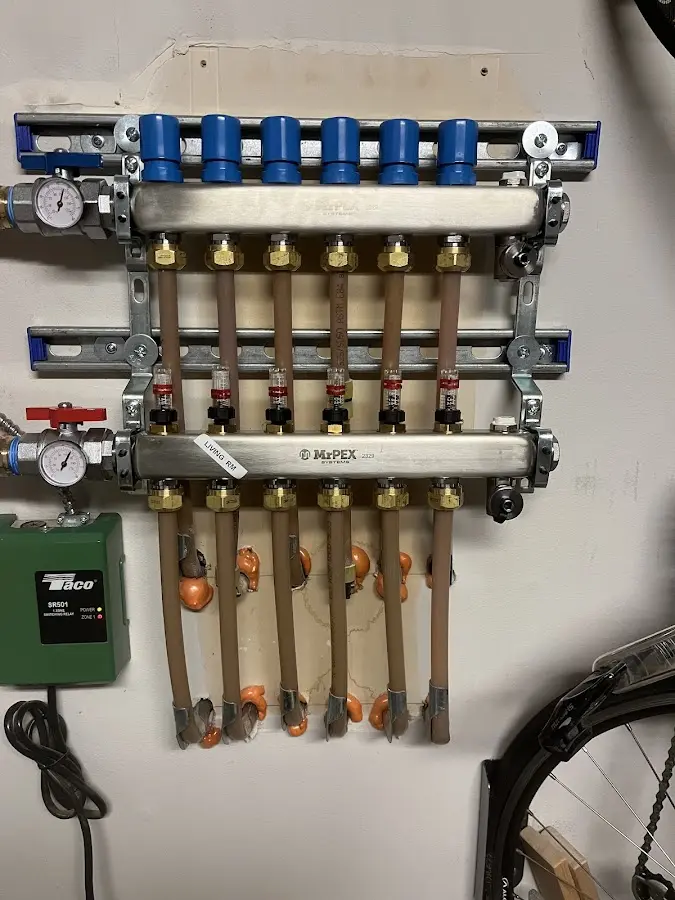 Plumber performing Gas Leak Detection at a residential property in Eastchester